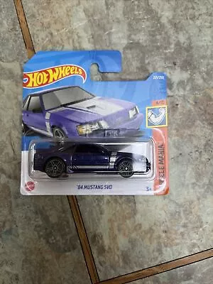 Buy Hot Wheels 1984 Ford Mustang SVO (purple) Sealed On Short Card #221/2022 • 3.99£
