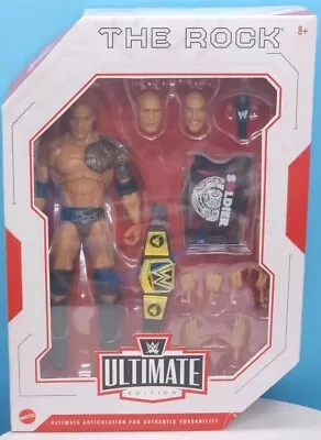 Buy Wwe Mattel Ultimate Edition The Rock Wrestling Action Figure New • 100£