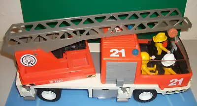 Buy 1980 Vintage Playmobil Fire Engine With Figures And Accessories • 8£