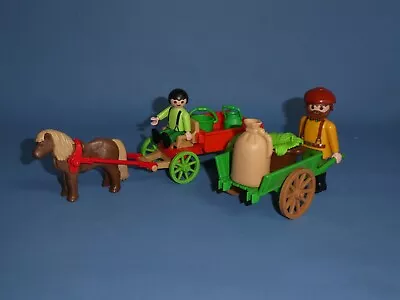 Buy Playmobil Pony Carriage Figures & Cart Farm Stable Market Country Victorian • 3.49£