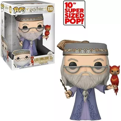 Buy Funko Pop! Movies: Harry Potter - Albus Dumbledore With Fawkes ''10 Inch'' 48038 • 39.99£