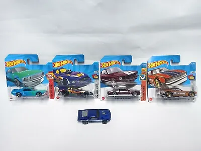 Buy Hot Wheels Ford Mustang Set 5 Vehicles NEW / Opened - New And Old Models • 14.99£
