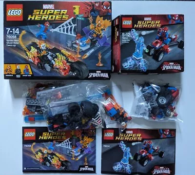 Buy Lego Marvel Spider-Man Ghost Rider Team-up 76058 & Spider-trike Vs Electro 76014 • 25£