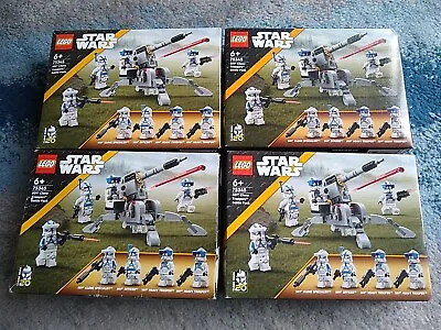 Buy LEGO Star Wars: 4x 501st Clone Troopers Battle Pack (75345) FOUR SETS Brand New • 58£