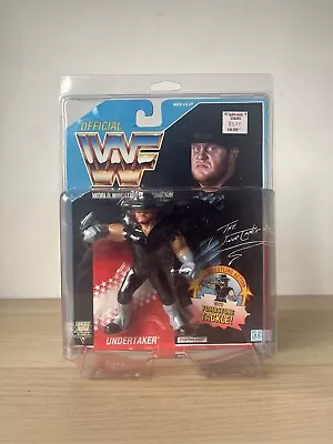 Buy WWF Hasbro Series 4 Undertaker 1992 Wrestling Figure Protector New On Card WWE • 200£