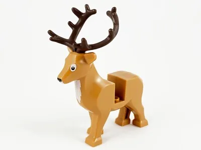 Buy LEGO Part 51493c01pb01 Deer With Dark Brown Antlers (Stag) (10275/40499) • 12.99£