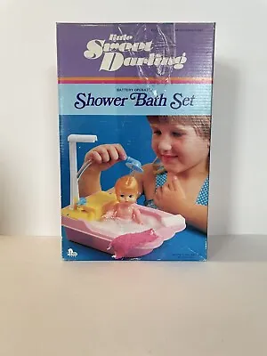 Buy Little Sweet Darling Vtg 1980s Shower Bath Doll Toy Set In Original Box NOB • 28.94£