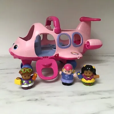 Buy 2005 Fisher Price Little People Pink Airplane Jet Play Set • 16.99£