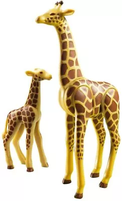 Buy Playmobil City Life Giraffe With Calf For Playmobil Zoo Animals 6640 BRAND NEW • 9.99£