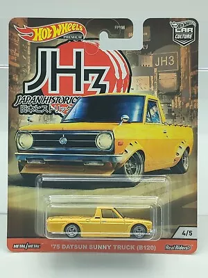 Buy HOT WHEELS CAR CULTURE Japan JH3 REAL RIDERS 1975 DATSUN SUNNY TRUCK  ON CARD   • 8.99£