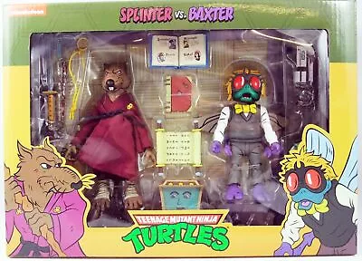Buy TMNT Ninja Turtles - NECA - Animated Series Splinter & Baxter Stockman • 91.67£