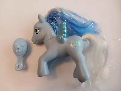 Buy Vintage 2005 G3 My Little Pony Silver Glow Pegasus With Blue Brush, Hasbro • 8.50£