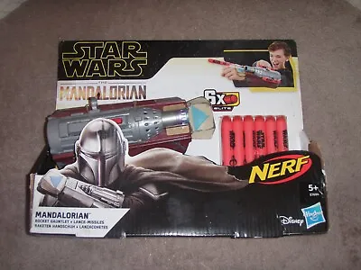 Buy Rare New NERF / HASBRO Star Wars Mandalorian Wrist Rocket Gauntlet Dart Launcher • 49.99£