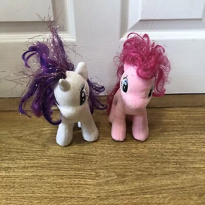Buy 2 X My Little Pony Small Pinkie Pie & Rarity Plush Soft Toy - 18cm • 8.95£