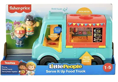 Buy Fisher-Price Little People Serve It Up Food Truck Toy New With Box • 13.87£