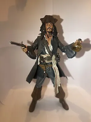 Buy Neca Pirates Of The Caribbean Jack Sparrow  Figure 18inch Motion Activated Sound • 120£