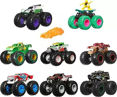 Buy Hot Wheels Monster Trucks 1:64 Scale Die-Cast Toy Truck And 1 Crushable Car • 8.72£