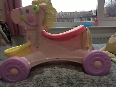 Buy Fisher Price Push Along Ride On Horse • 7£
