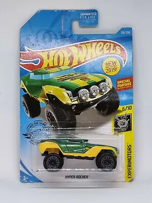Buy Hot Wheels Hyper Rocker In (Green & Yellow)  6/10 On Long Card (NEW) • 5.49£
