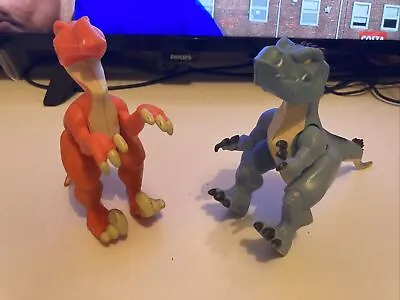 Buy Imaginext 5  Orange Dinosaur Raptor And Blur Allosaurus  Toy Figure Fisher Price • 11.49£