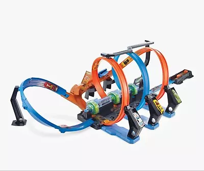 Buy Mattel Hot Wheels Corkscrew Crash Car Track Play Race Set Working • 26.99£