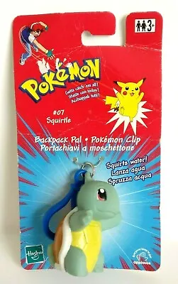 Buy Pokemon Squirtle #07 Backpack Pal Pokemon Clip Hasbro 1998/2000 - Rare • 24.99£