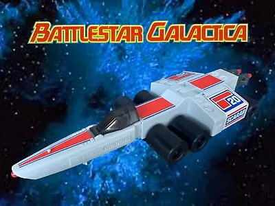 Buy Vintage Battlestar Galactica 1978 Colonial SCARAB + Pilot By Mattel • 45£
