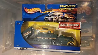Buy Vintage 1999 Hot Wheels Pavement Pounder Warthog With Lotus M250 MOSC New Sealed • 16.99£