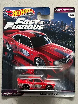 Buy 2017 Hot Wheels Premium Fast And Furious MAZDA RX-3 Fast Rewind Real Riders FF • 24.99£