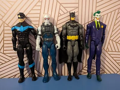 Buy Batman 4 Fugure  12 Inch Action Figure  Mattel Joker Robin Mr Freeze  • 17.99£