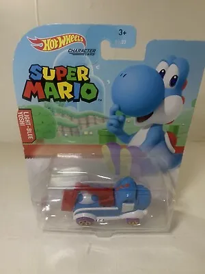 Buy Hot Wheels Super Mario Light Blue Yoshi Car Nintendo Vehicle Kart Mattel • 11.51£