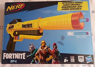 Buy Nerf Fortnite SP-L Blaster Toy Gun With 6 Elite Darts • 14.99£