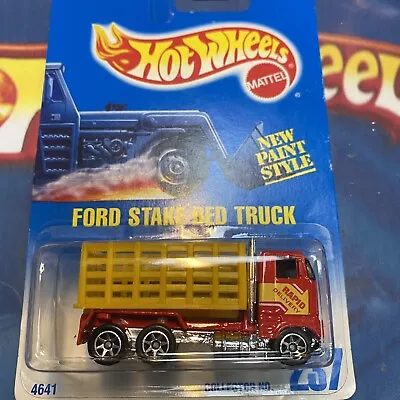 Buy Hot Wheels Ford Stake Bed Truck - 1993 Mainline - Excellent - BOXED Shipping • 12.95£