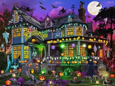 Buy Halloween House Jigsaw Puzzle 550 Piece By Vermont Christmas Company • 16.04£