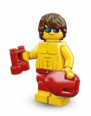 Buy Lego Series 12 Lifeguard With Red Binoculars And Rescue Buoy • 11.99£