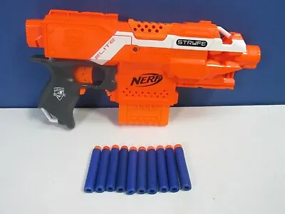 Buy Orange NERF STRYFE BLASTER GUN Toy N-STRIKE ELITE Motorised Fire • 19.53£