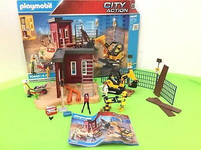 Buy Playmobil City Action Construction Site 70443 With Excavator Boxed With Extras • 4.20£
