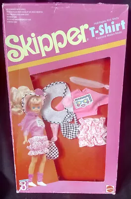 Buy Barbie 80's Skipper T-Shirt 1071 Blister Rare Vintage [Cletius] • 29.80£