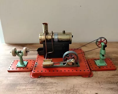 Buy Vintage Mamod Stationary Model Steam Engine With Steam Powered Hammer & Polisher • 45£