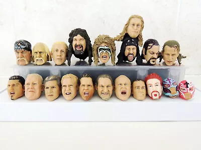 Buy 20 Wwe Wrestling Figure Heads Custom Fodder Mattel Jakks Hasbro Aew Tna Wwf • 17.99£