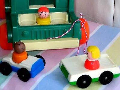 Buy Vintage Fisher Price Little People Play Set Car Pull Along Toy Jeep Truck 994 • 24.95£