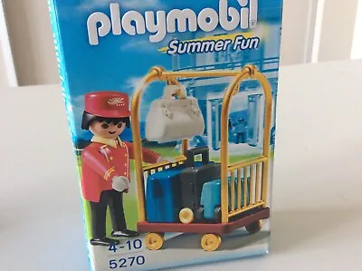 Buy Playmobil 5270 Summer Fun Hotel Porter Baggage Suitcases BOXED !!NO TROLLEY!! • 7£
