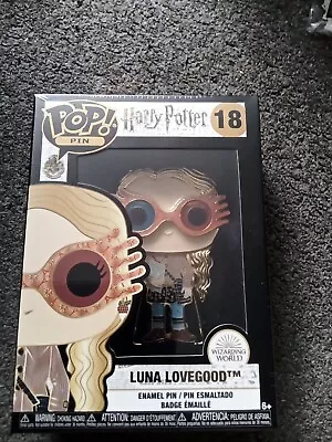 Buy Funko POP! Harry Potter Luna Lovegood Large Enamel Pin #18 New • 10£