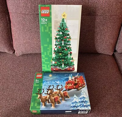 Buy LEGO Exclusive Santa's Sleigh 40499 & Christmas Tree 40573 New & Factory Sealed • 65.95£