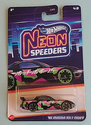 Buy Hot Wheels Neon Speeders. '95 Mazda RX-7 Drift. New Collectable Toy Model Car.  • 7.99£