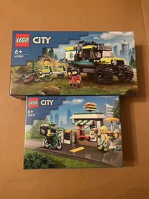 Buy LEGO City 40582 4x4 Off Road Ambulance & 40578 Sandwich Shop - Brand New Sealed • 24.99£