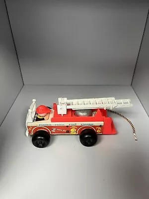 Buy Fisher Price Fire Engine 720 Vintage 1968 • 8.50£