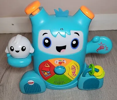 Buy Fisher Price Mon Ami Rocki Interactive Robot Toy Sounds Lights Teach Baby 6M+ • 14.99£