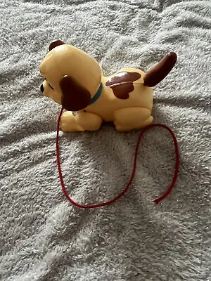 Buy Fisher Price Dog Lil Snoopy Pull Along Puppy Walk Toy Dog W/ Wheels Vintage • 5£
