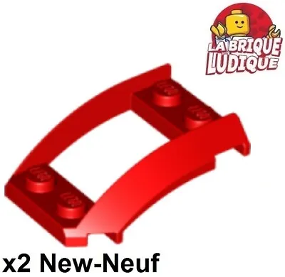 Buy Lego 2x Wedge 4x3 Open Hood Cutout Red/Red 47755 New • 1.31£